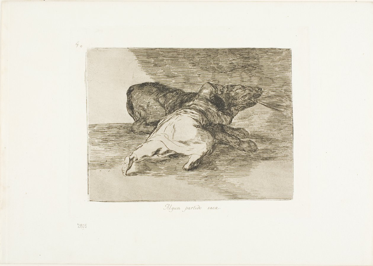 Coś z tego wyciąga, płyta 40 z The Disasters of War autorstwa Francisco Jose de Goya y Lucientes