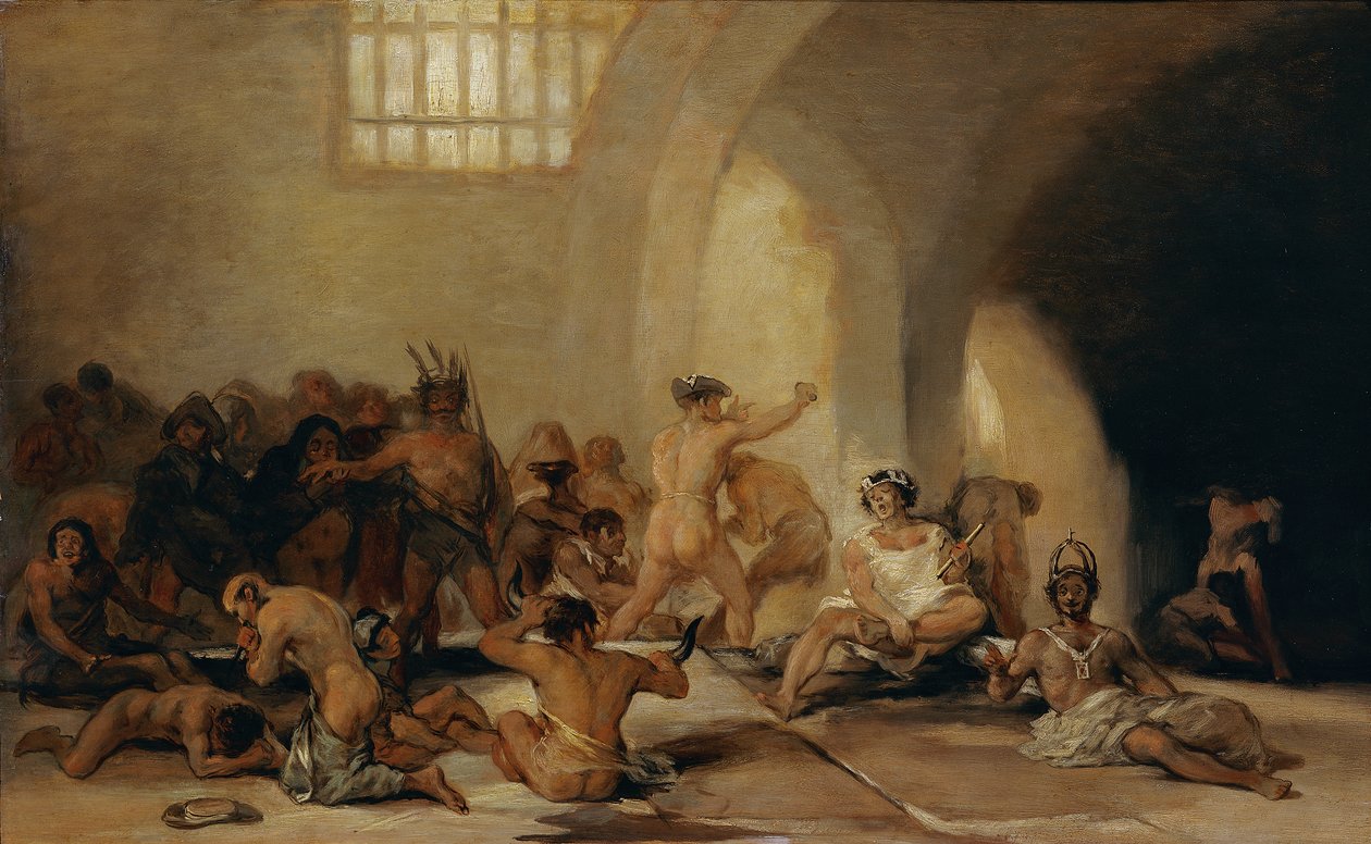 dom wariatów autorstwa Francisco Jose de Goya y Lucientes