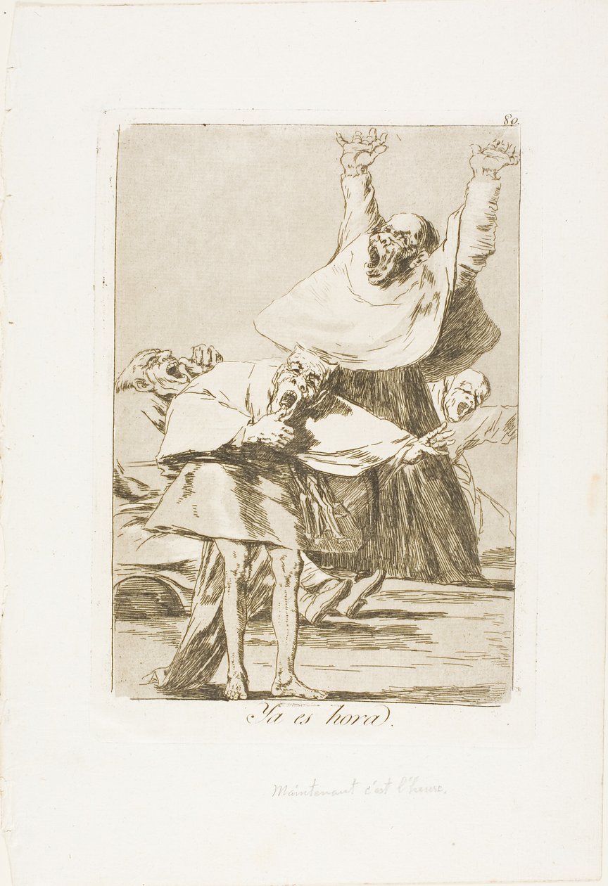 Nadszedł czas, płyta 80 z Los Caprichos autorstwa Francisco Jose de Goya y Lucientes