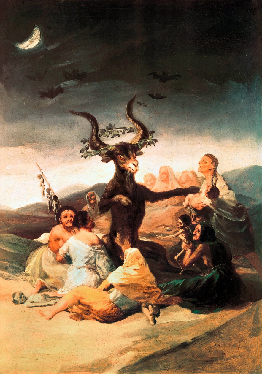 „„ Szabat Czarownic”” autorstwa Francisco de Goya