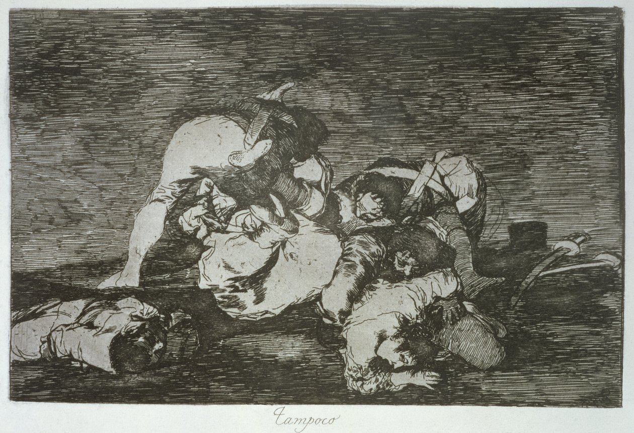 Ani oni, płyta 10 „Klęski wojny” autorstwa Francisco Jose de Goya y Lucientes