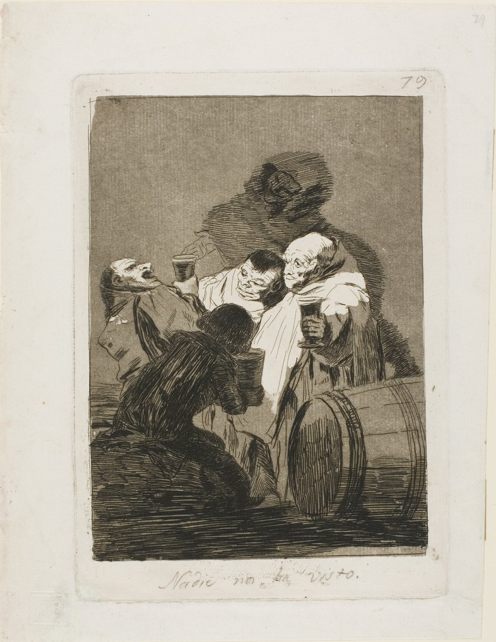 Nikt nas nie widział, tablica 79 z Los Caprichos autorstwa Francisco Jose de Goya y Lucientes