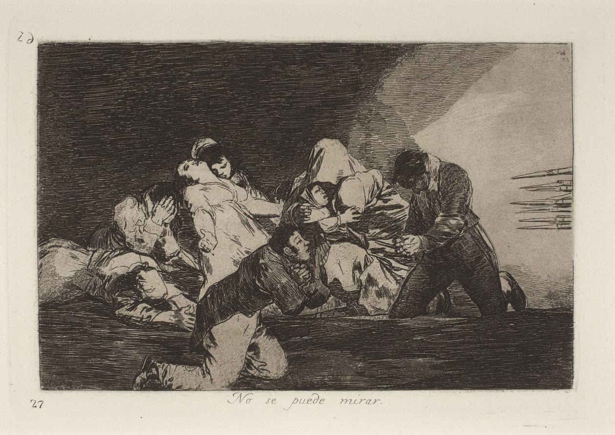 Nie można patrzeć autorstwa Francisco Jose de Goya y Lucientes
