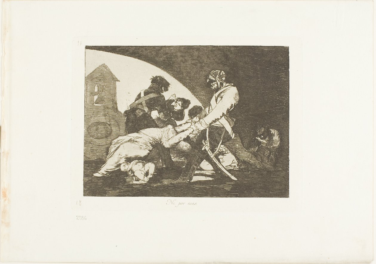 Ani to, płyta jedenasta z Klęsk wojennych autorstwa Francisco Jose de Goya y Lucientes
