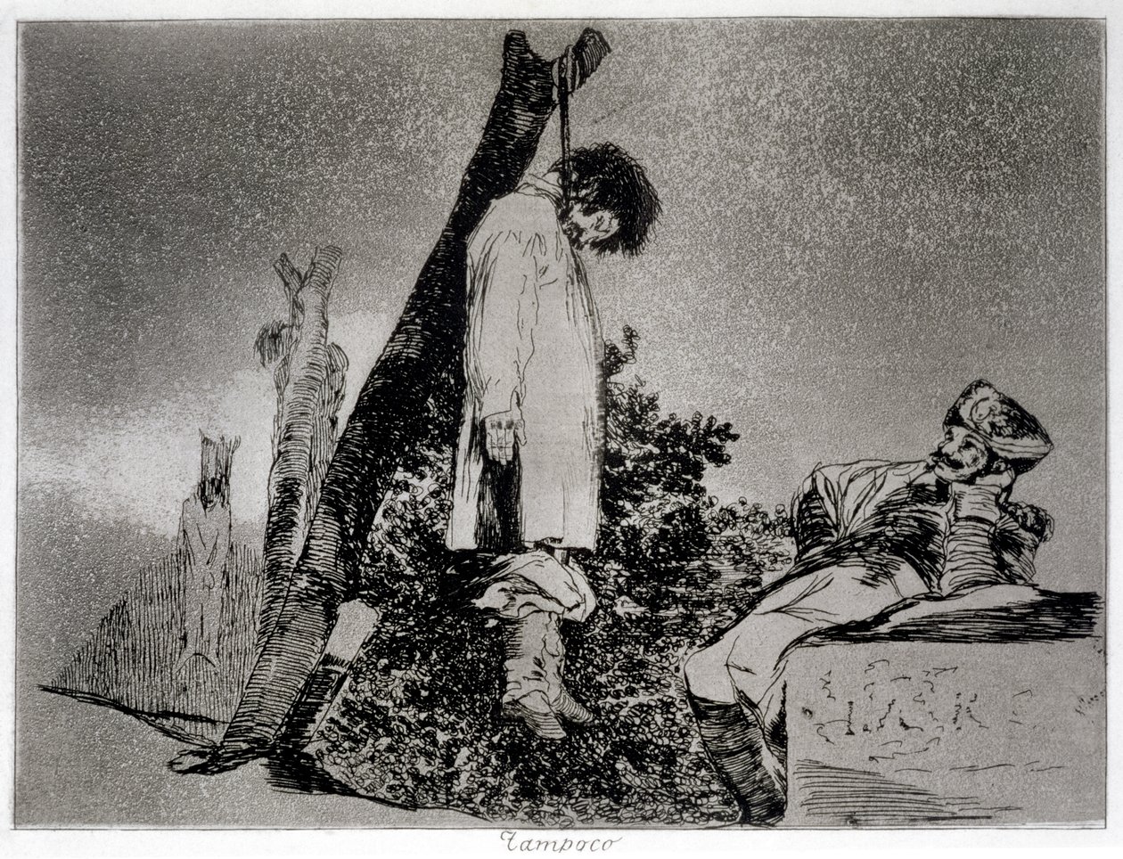 Ani w tym przypadku, płyta 36 „Katastrofy wojny” autorstwa Francisco Jose de Goya y Lucientes