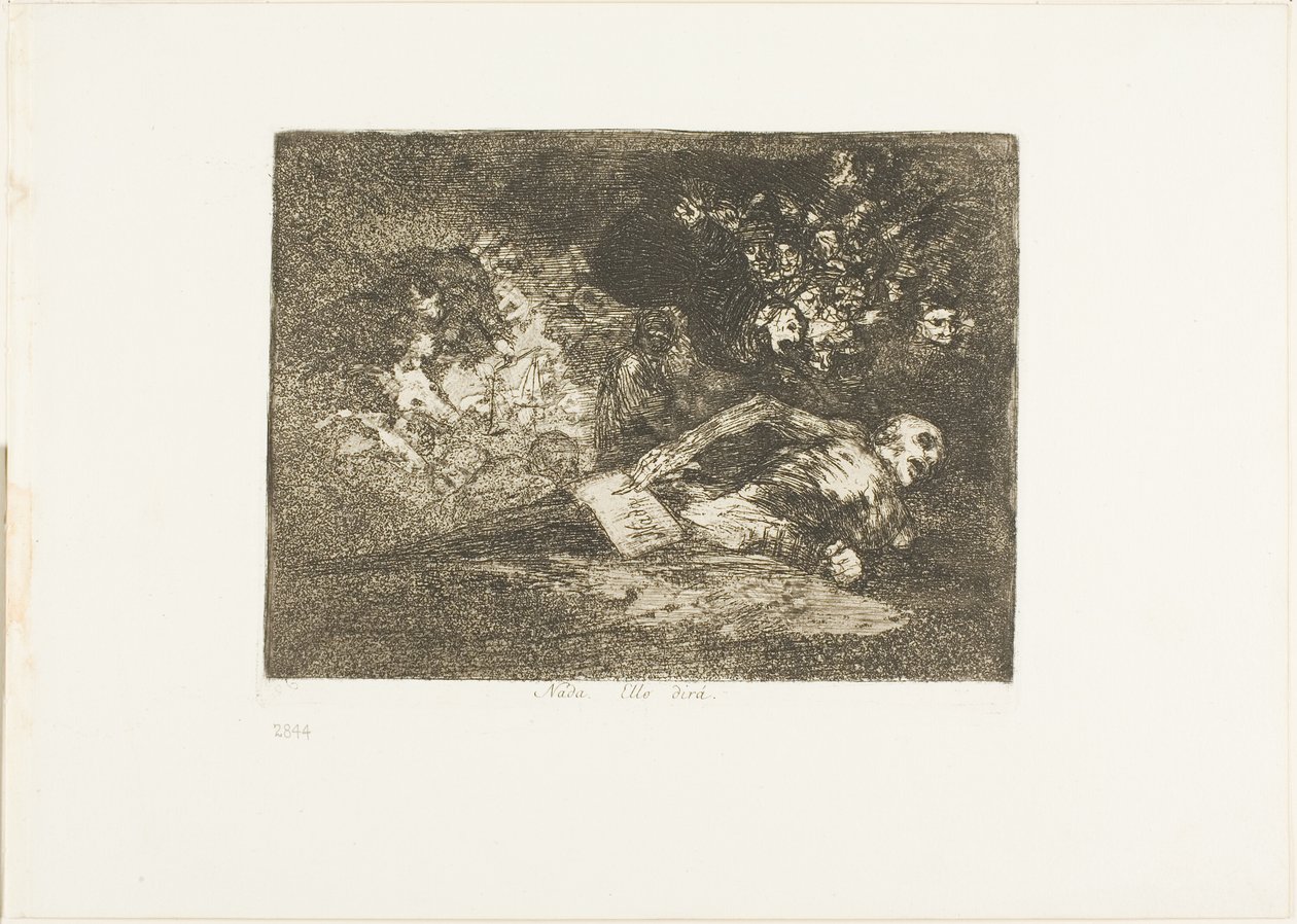 Nic. Wydarzenie powie, płyta 69 z filmu Katastrofy wojny autorstwa Francisco Jose de Goya y Lucientes