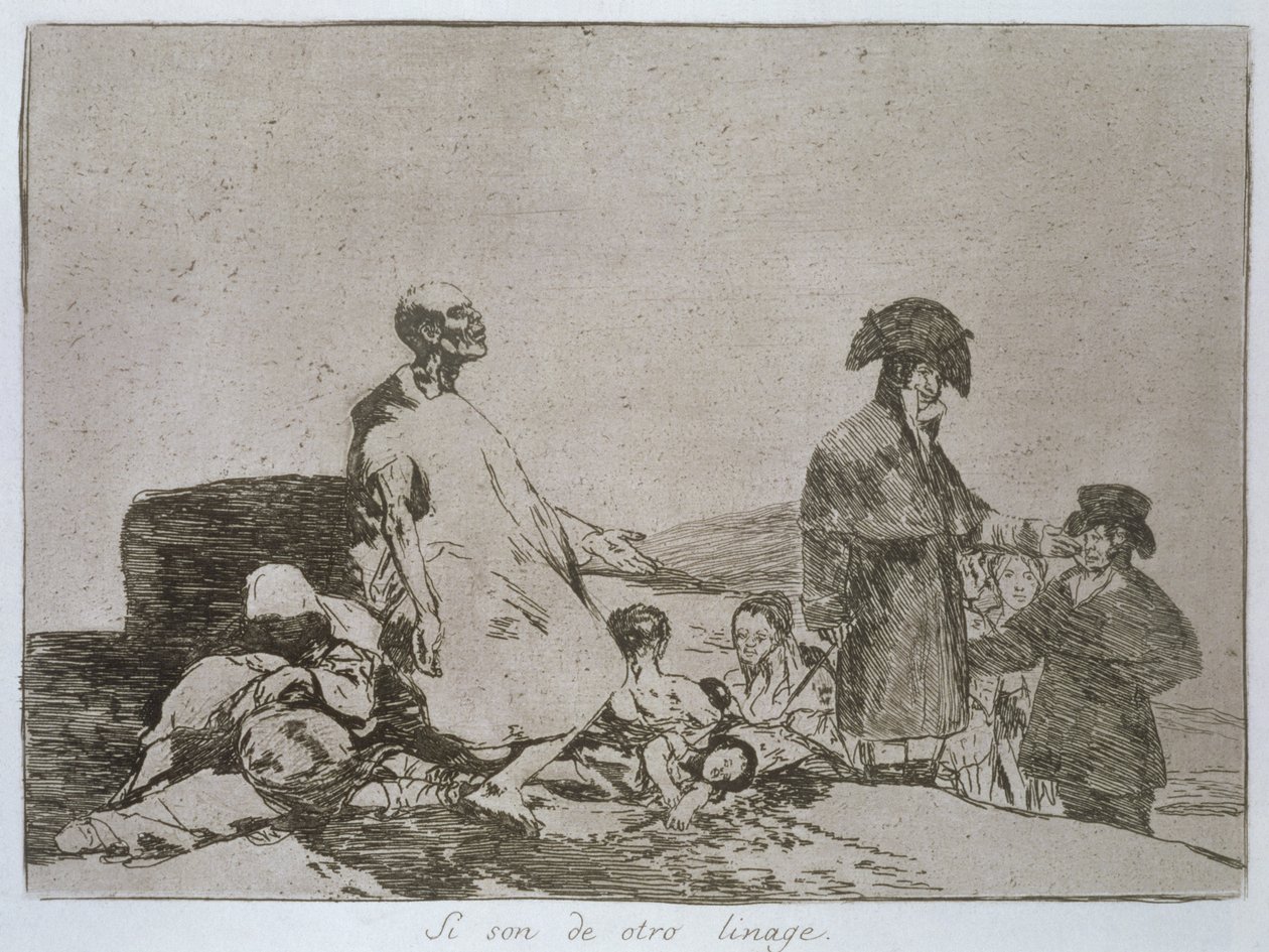 Być może są innej rasy, płyta 61 „Klęski wojny” autorstwa Francisco Jose de Goya y Lucientes