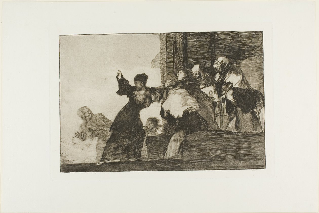 Poor Folly, płyta jedenasta z Los Proverbios autorstwa Francisco Jose de Goya y Lucientes