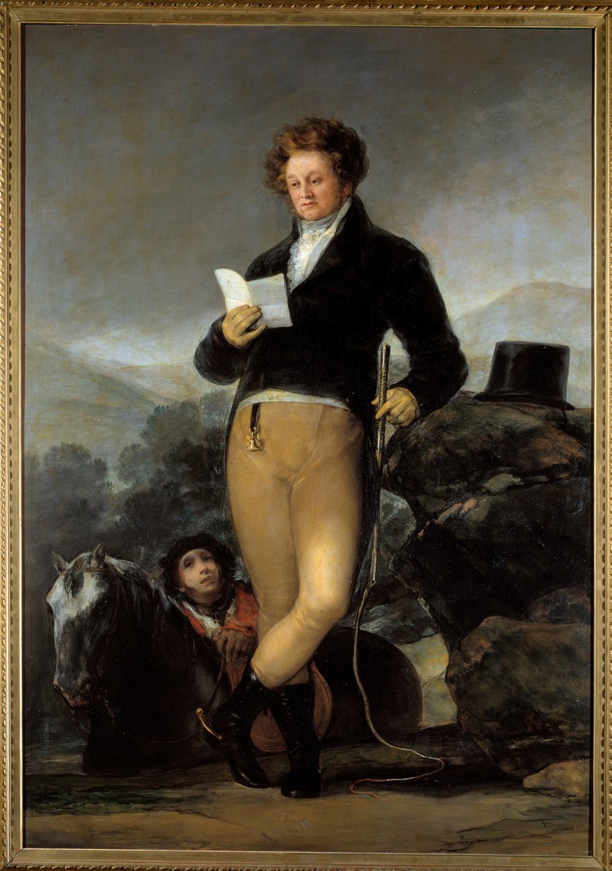 Portret u stóp Don Francisco – Borja Telez Giron autorstwa Francisco de Goya