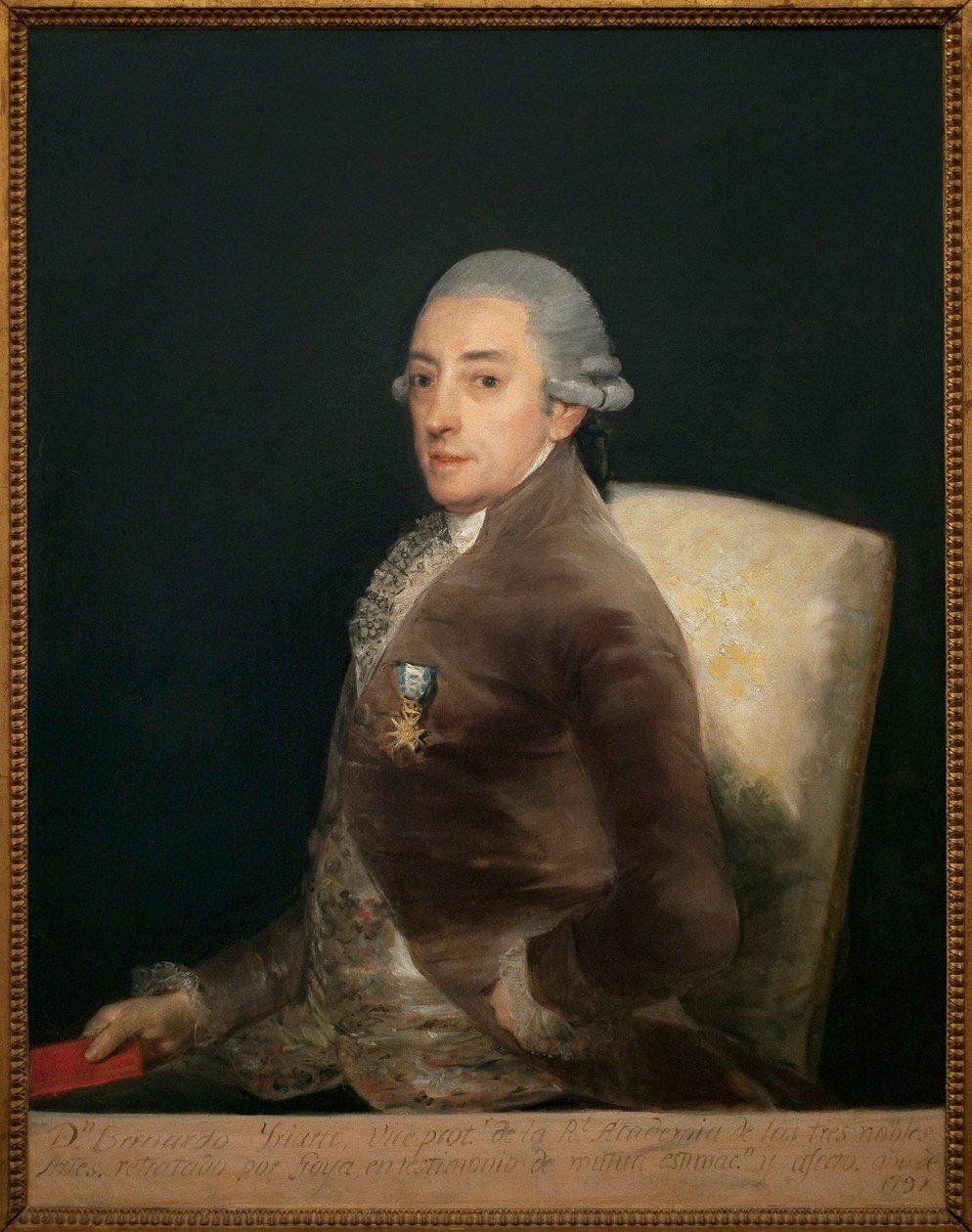 Portret ks. Bernarda de Iriarte (1735-1814). Obraz Francisco de Goya (1746-1828), olej na płótnie autorstwa Francisco de Goya