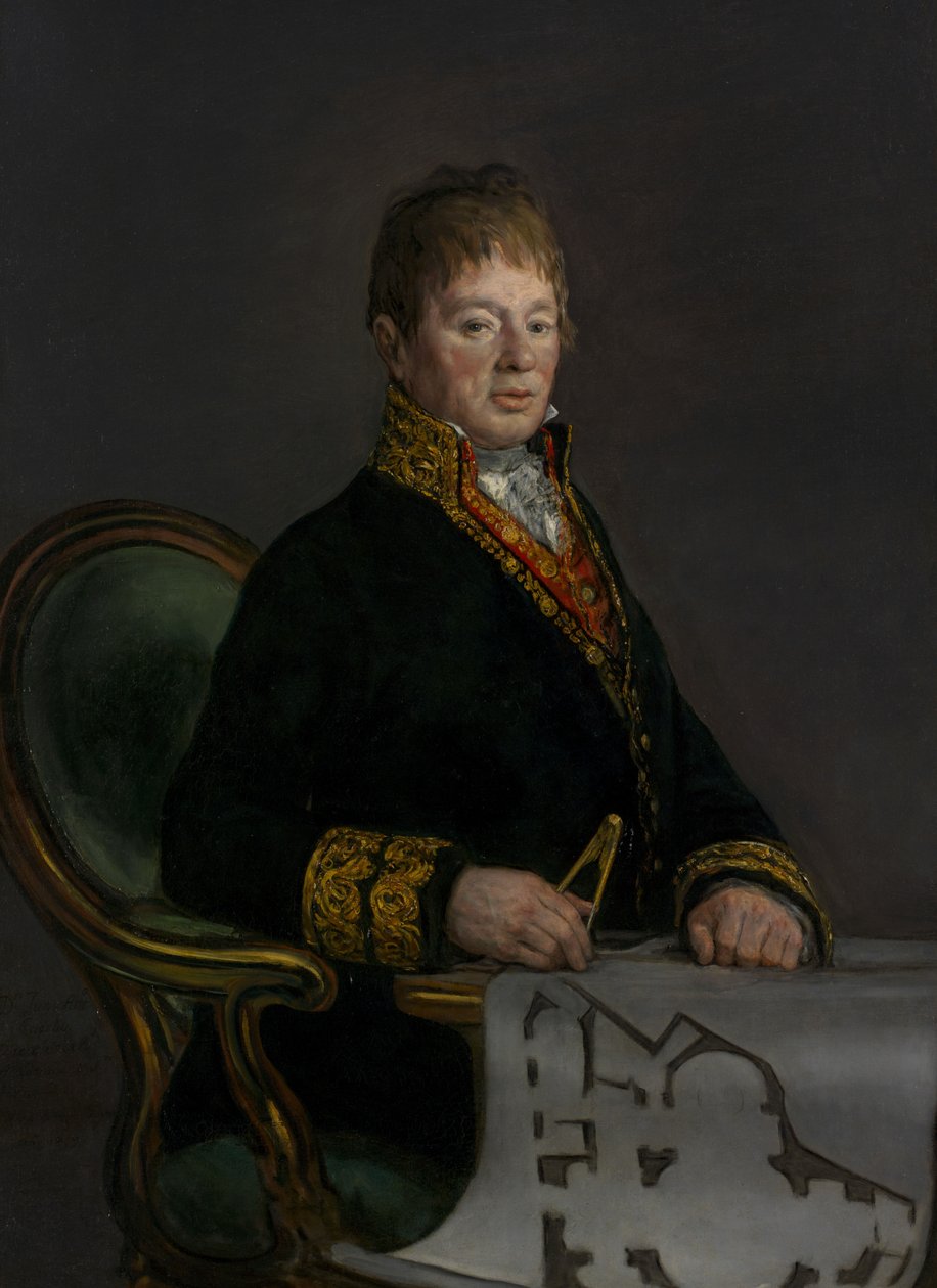 Portret Don Juana Antonio Cuervo, 1819 autorstwa Francisco de Goya