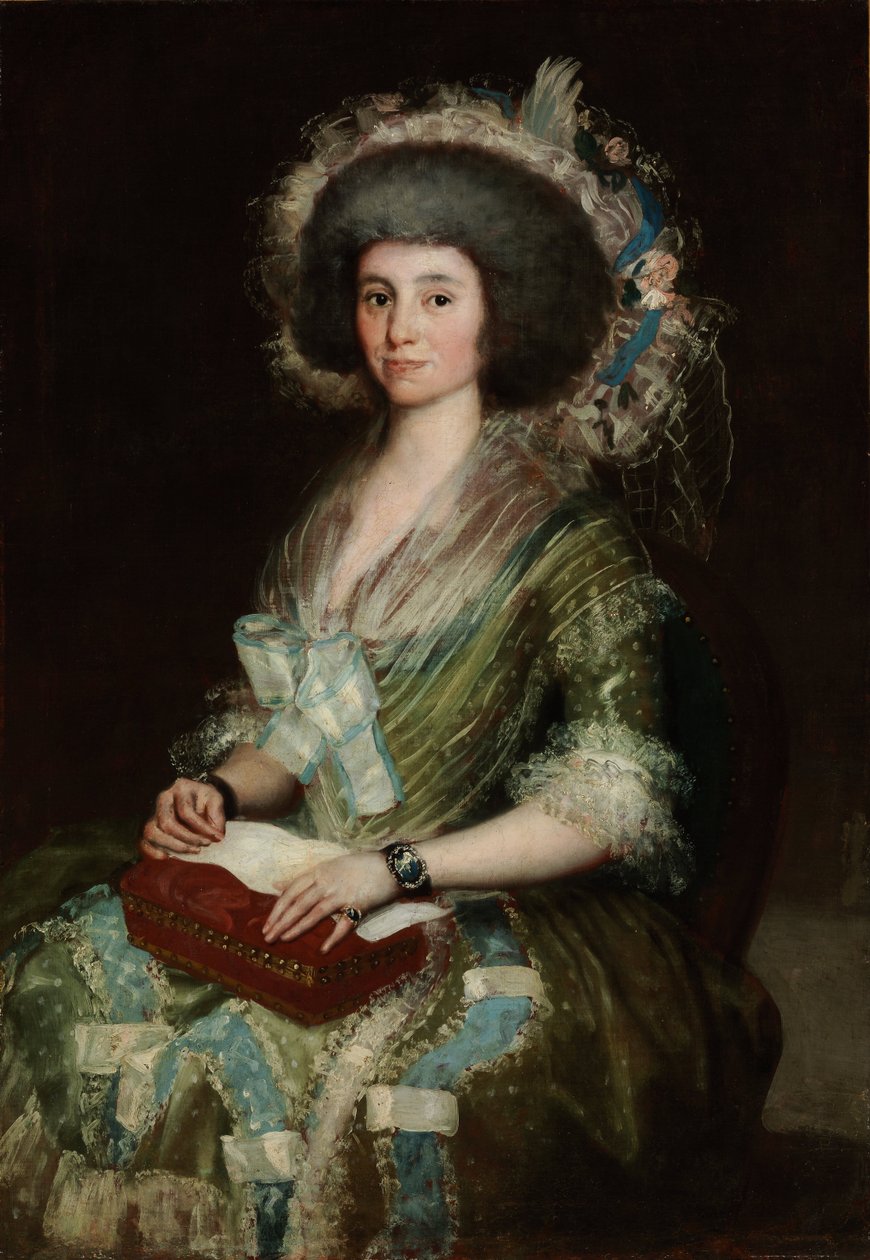 Portret Dony Manuela Camas, żony Ceana Bermudeza - Obraz Francisco de Goya (1746-1828) - 1795 - Olej na płótnie - 121x84,5 - Muzeum Szepmuveszeti, Budapeszt autorstwa Francisco de Goya