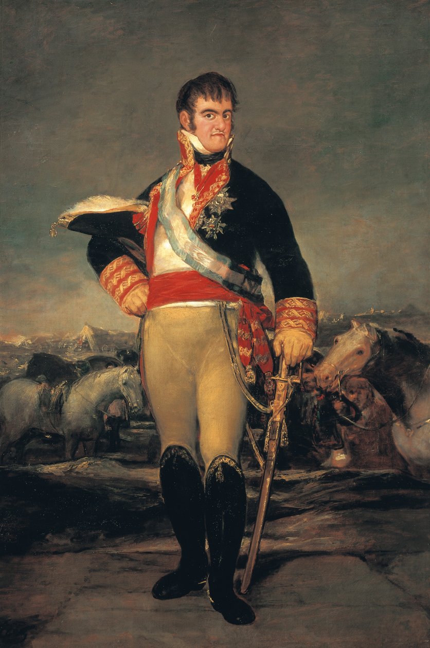 Portret Ferdynanda VII (San Lorenzo de El Escorial autorstwa Francisco Jose de Goya y Lucientes