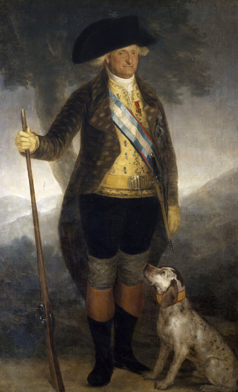 Portret króla Hiszpanii Karola IV (1749-1819), koniec XVIII wieku, Francisco Goya, olej na płótnie, 209x126 cm autorstwa Francisco Jose de Goya y Lucientes