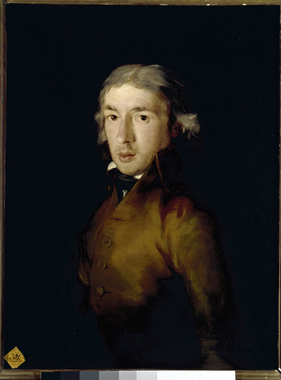 Portret Leandra Fernandeza de Moratina, hiszpańskiego poety i dramaturga. (olej na płótnie autorstwa Francisco de Goya