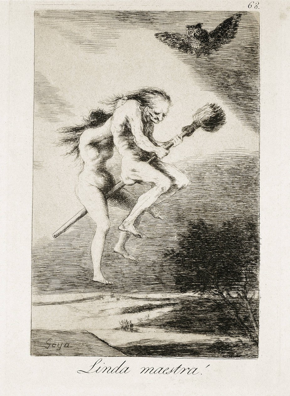 ładna nauczycielka. 1793-1799 (akwatinta) autorstwa Francisco Jose de Goya y Lucientes