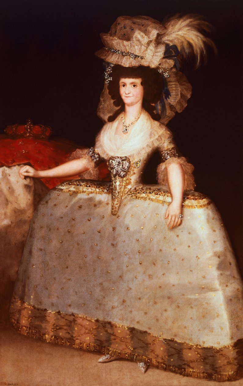Królowa Maria Louise autorstwa Francisco Jose de Goya y Lucientes