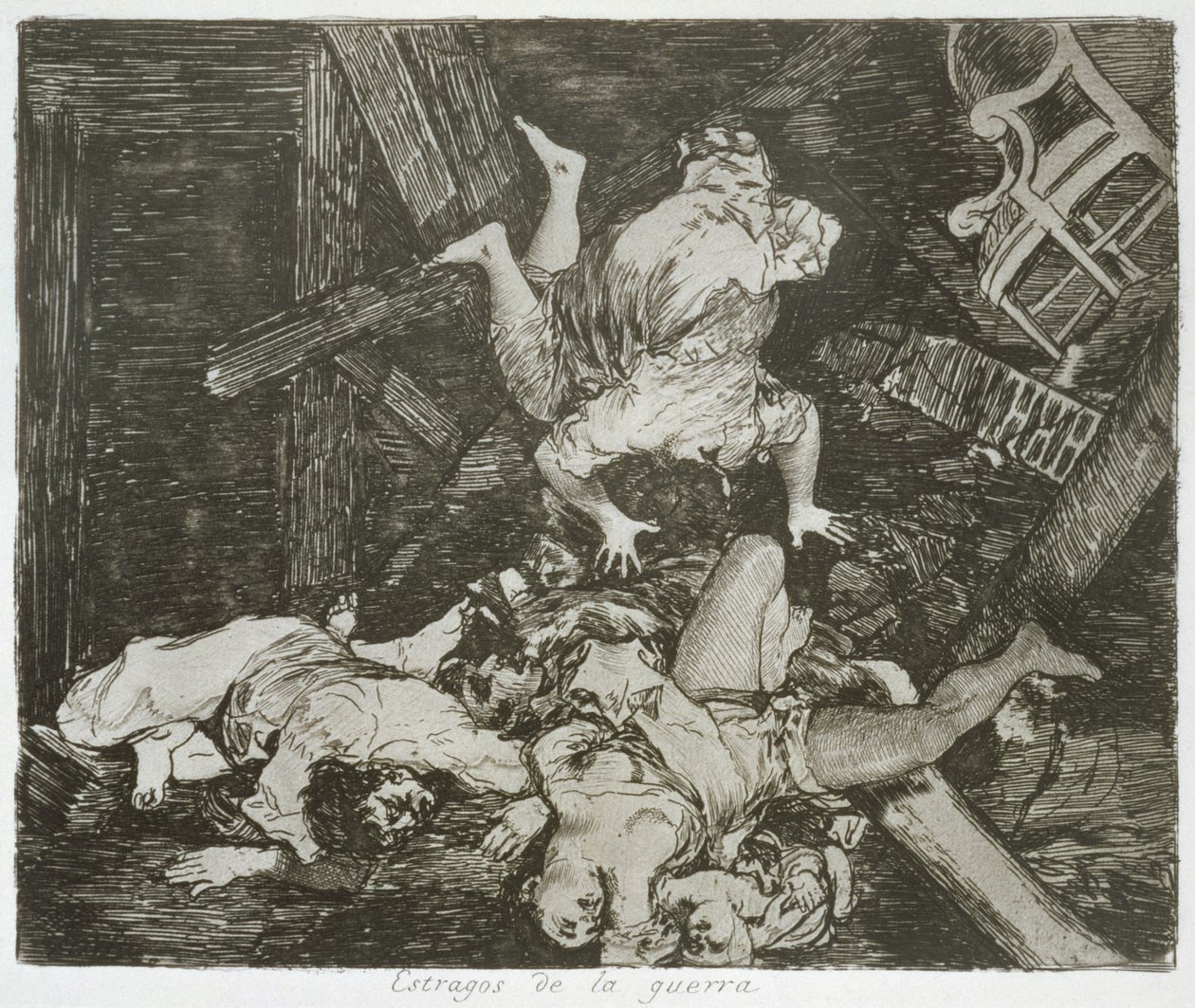 Pustki wojny, płyta 30 „Klęski wojny” autorstwa Francisco Jose de Goya y Lucientes