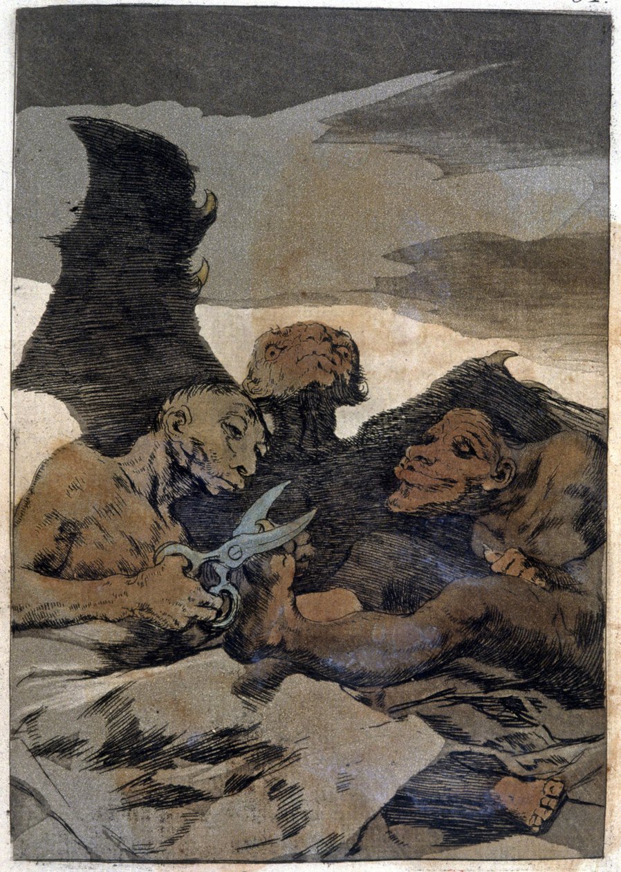 Se Repulen (Mają się dobrze), ok. 1802 (grawerowanie) autorstwa Francisco Jose de Goya y Lucientes