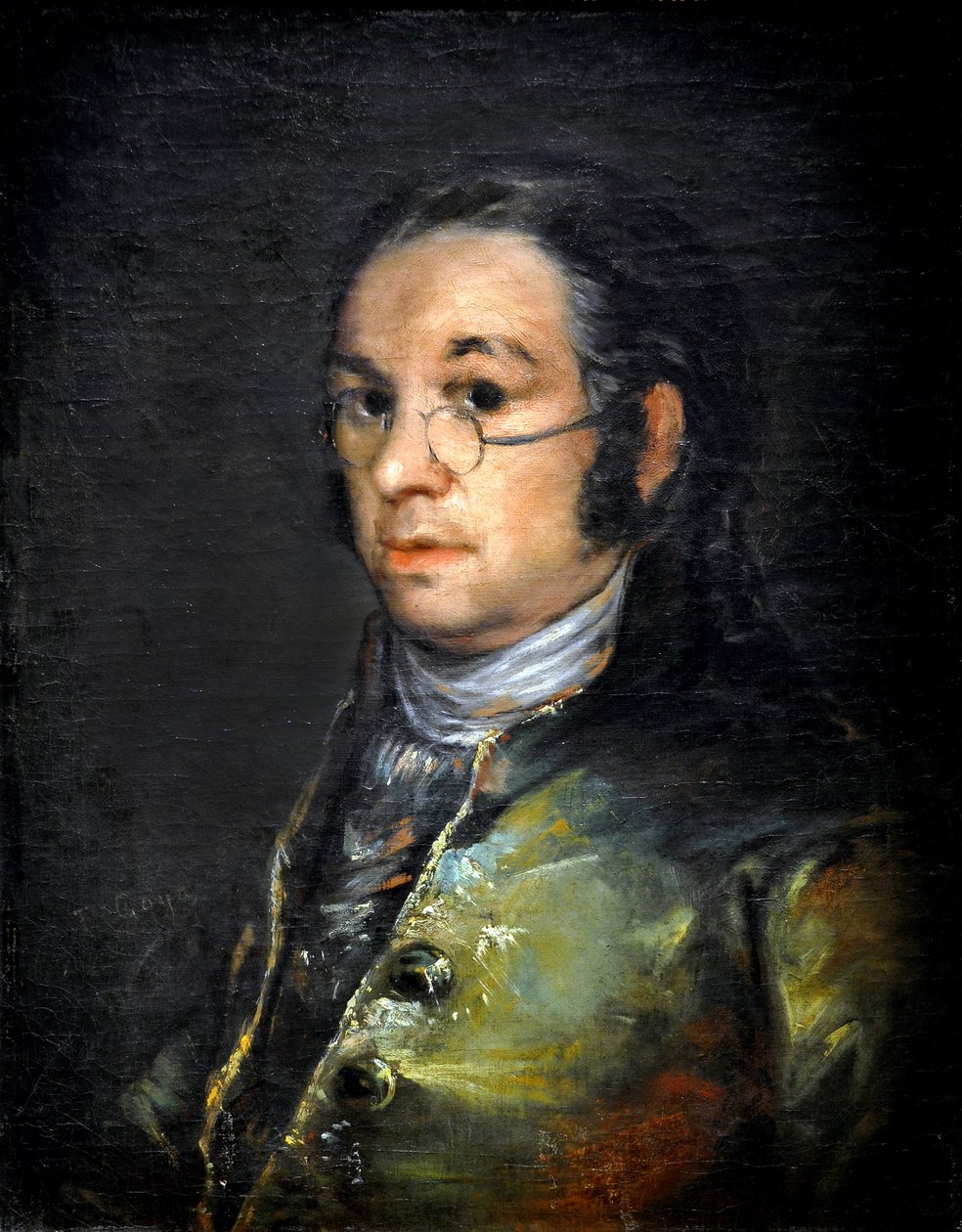Autoportret w okularach, ok. 1800 r. (olej na płótnie) autorstwa Francisco Jose de Goya y Lucientes