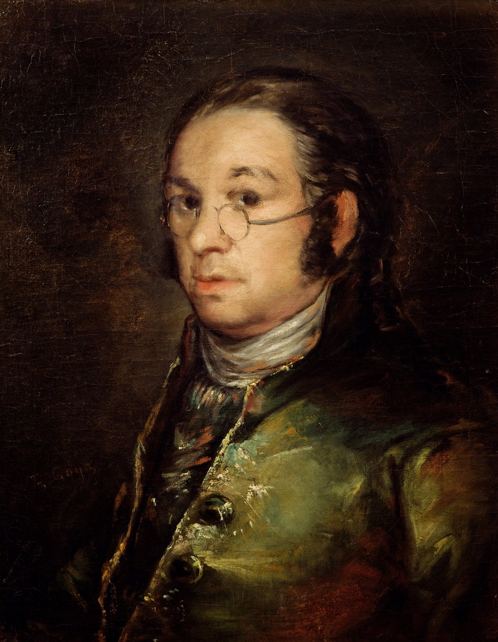 Autoportret w okularach autorstwa Francisco de Goya