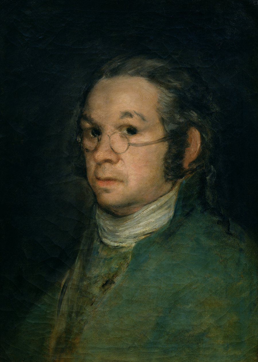 Autoportret w okularach, ok. 1800 (olej na płótnie) autorstwa Francisco de Goya