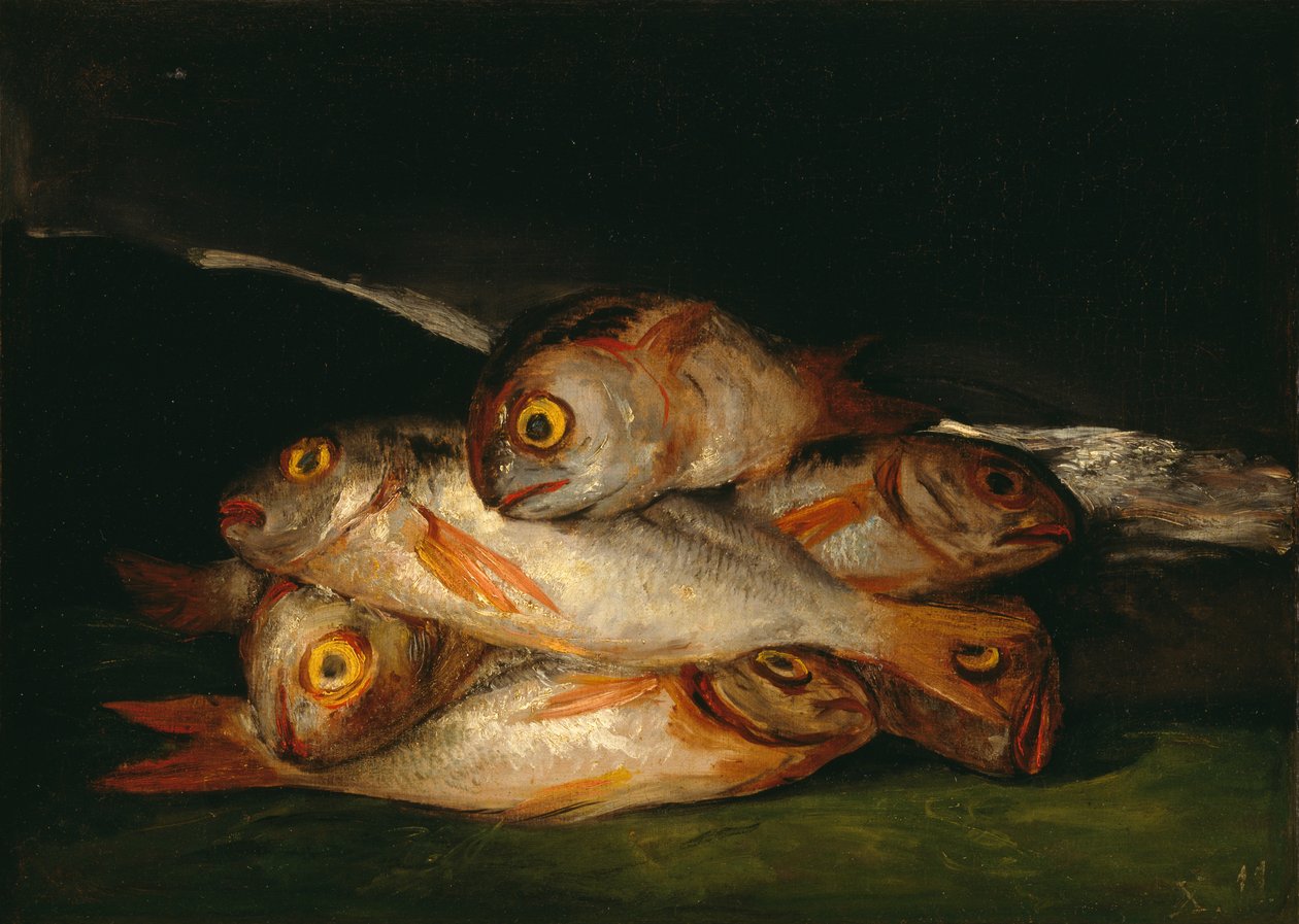 Martwa natura ze złotym leszczem autorstwa Francisco de Goya