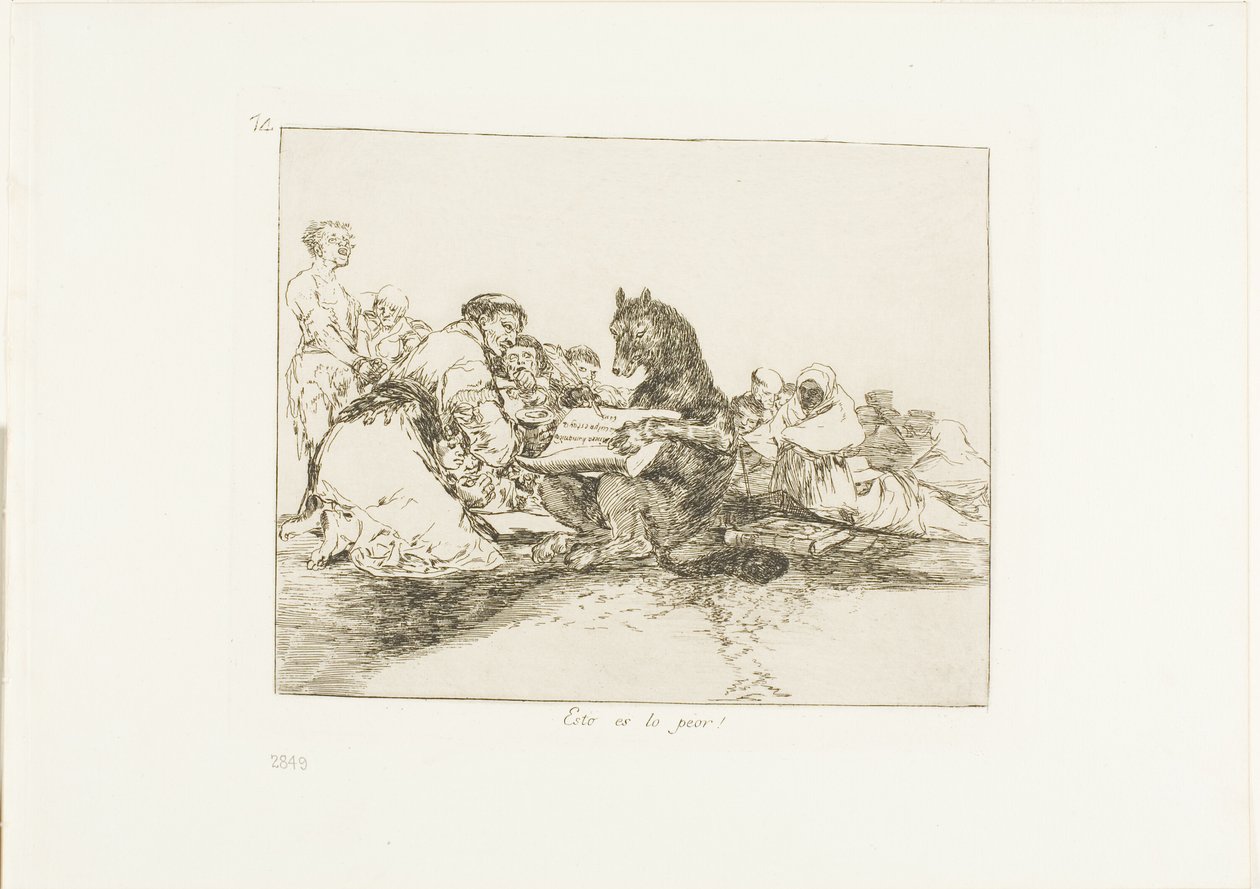 To jest najgorsze!, płyta 74 z The Disasters of War autorstwa Francisco Jose de Goya y Lucientes