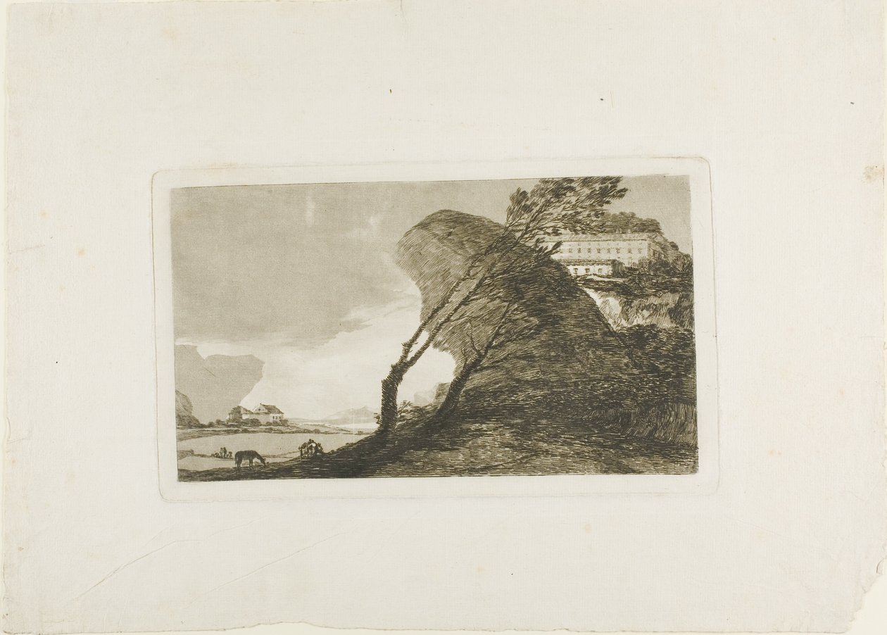 Wielka skała autorstwa Francisco Jose de Goya y Lucientes