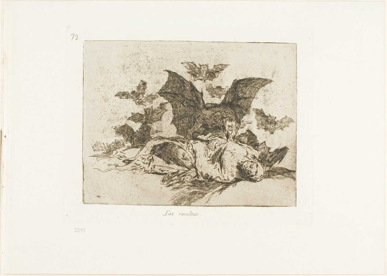 Konsekwencje, tablica 72 z Klęsk wojennych autorstwa Francisco Jose de Goya y Lucientes
