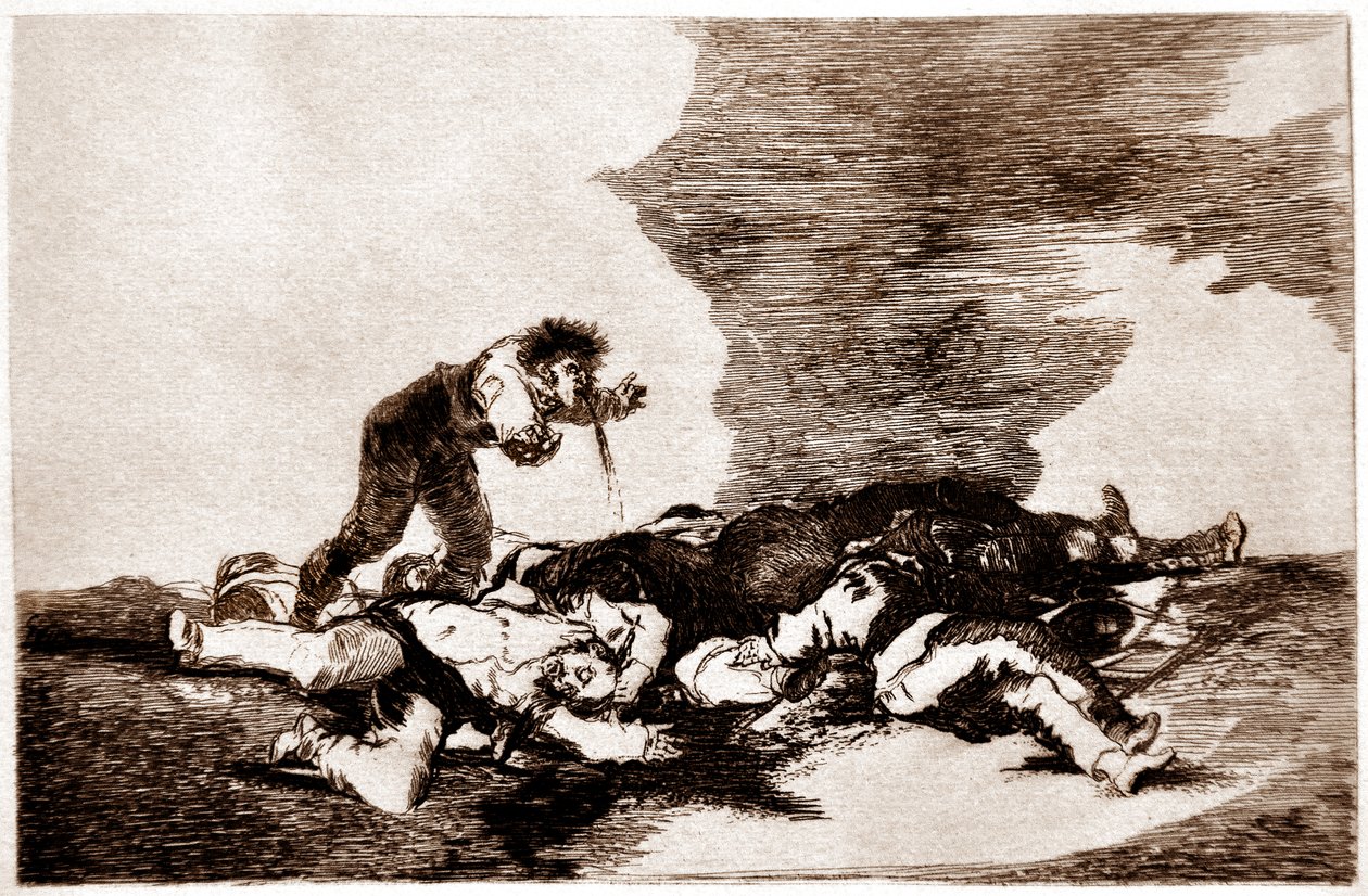 Katastrofy wojny: Para eso habeis nacido (po to się urodziłeś) autorstwa Francisco Jose de Goya y Lucientes