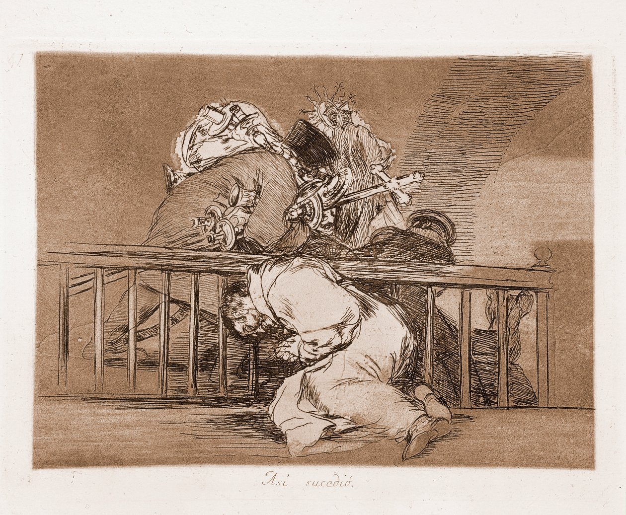 Katastrofy wojny : Tak się stało (akwaforta z rysunku przygotowawczego) autorstwa Francisco de Goya
