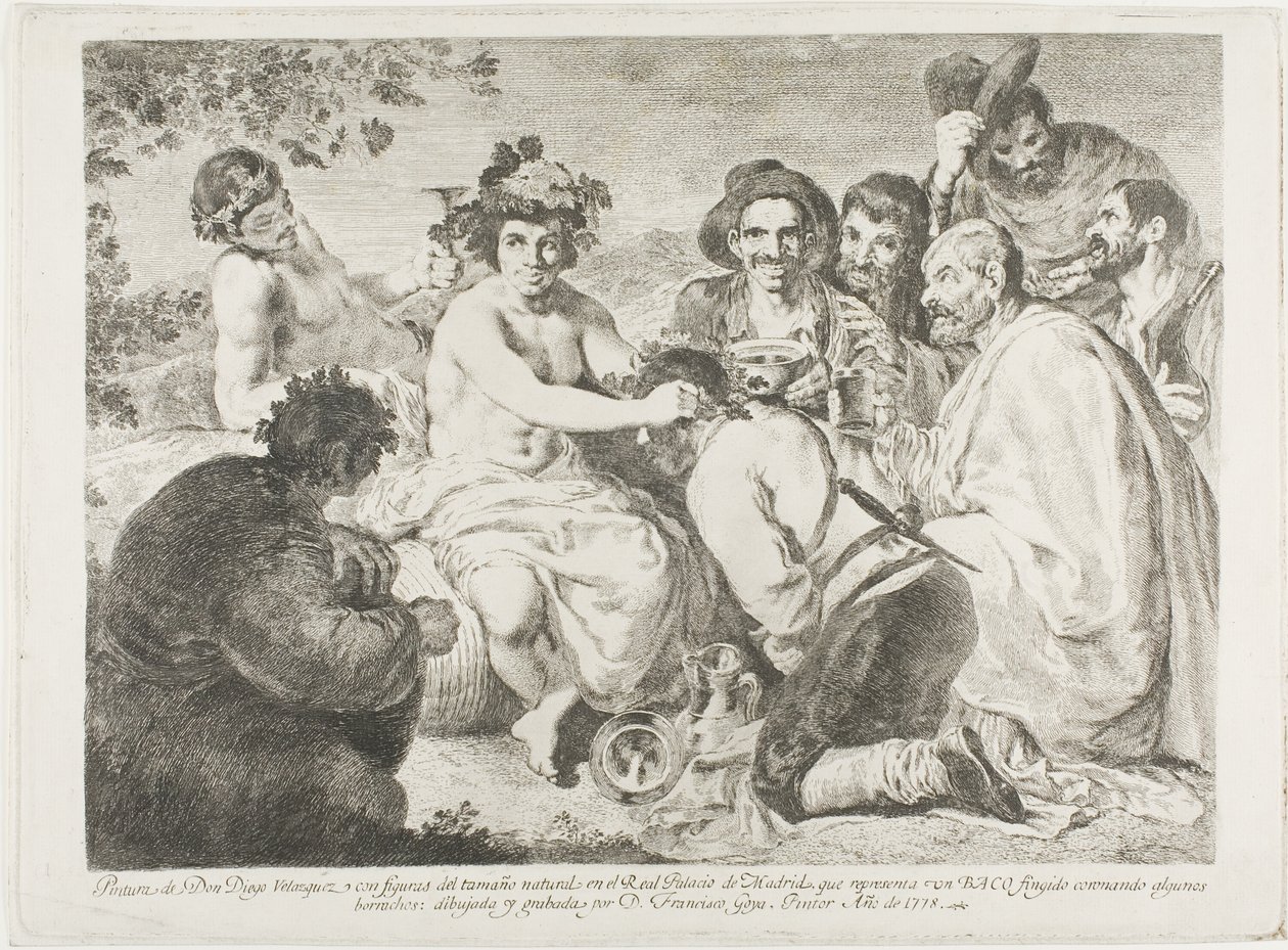 Pijacy autorstwa Francisco Jose de Goya y Lucientes