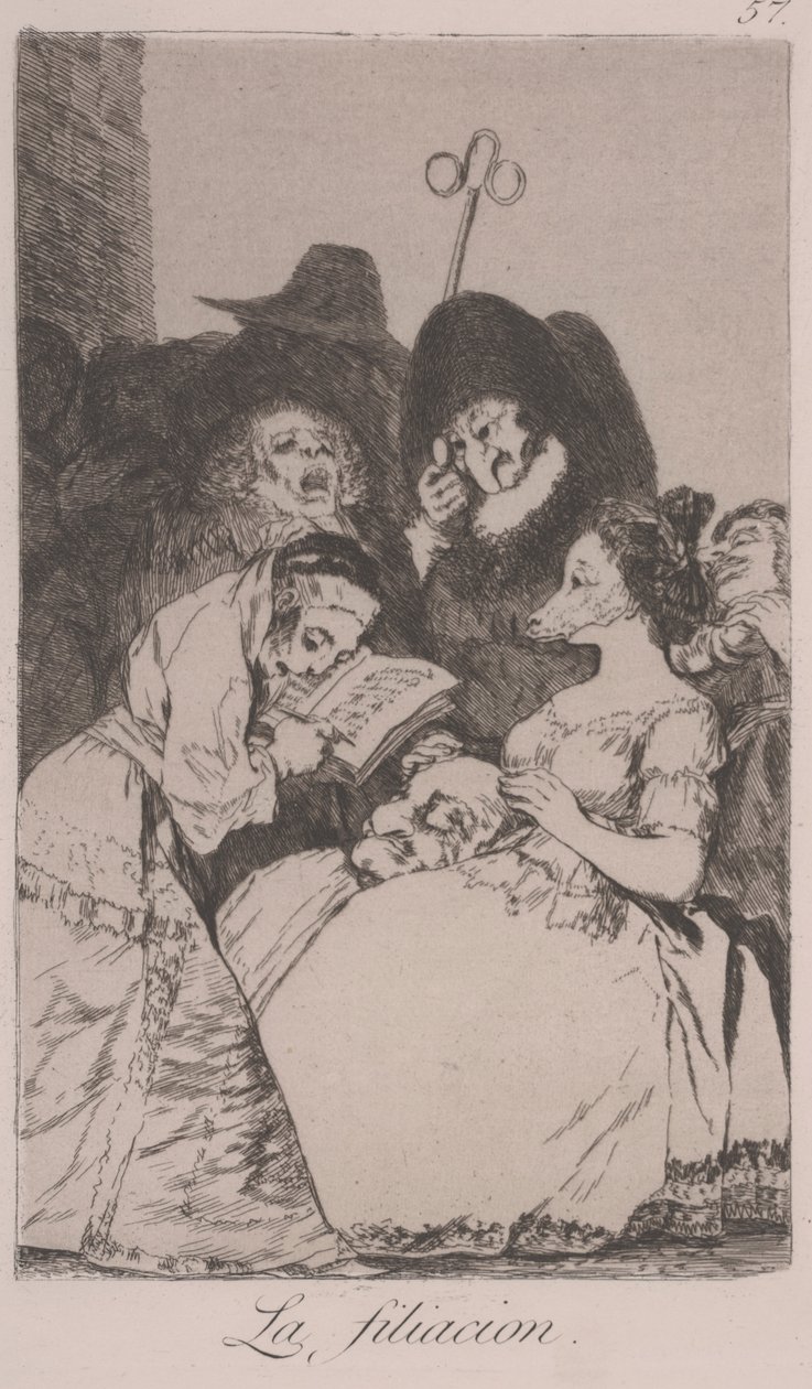 Filiacja autorstwa Francisco de Goya