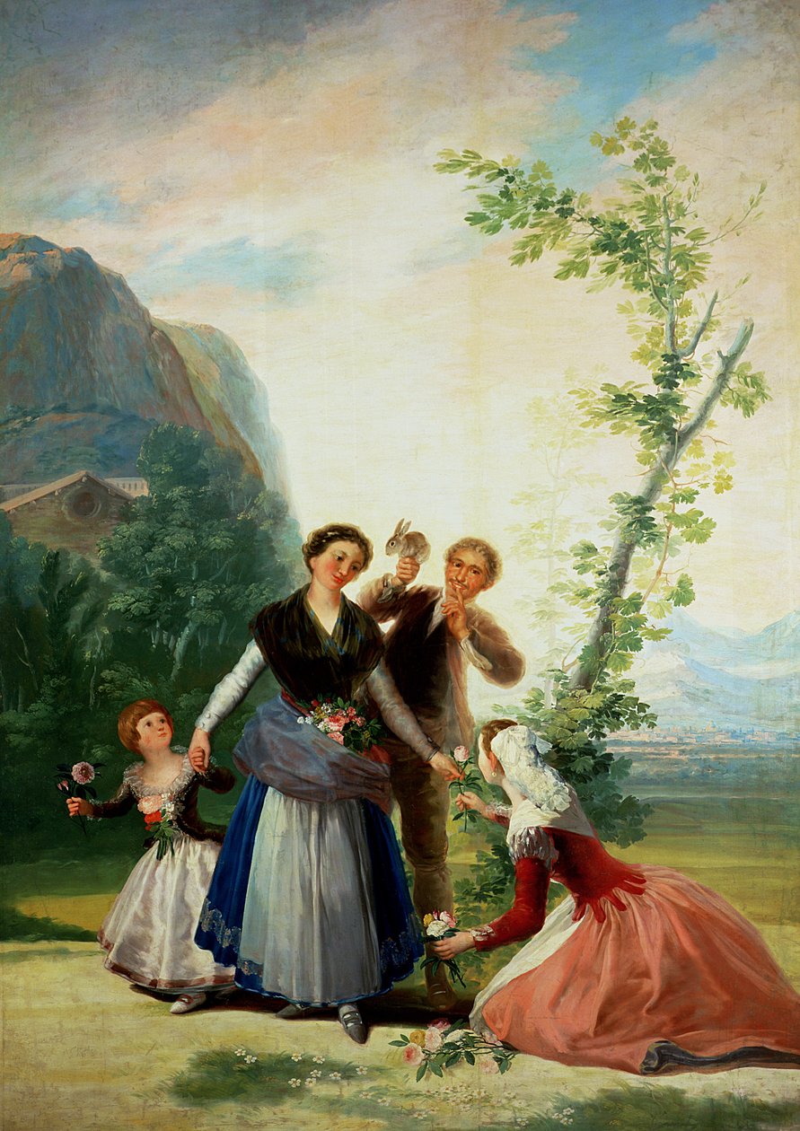 Kwiaciarnie czy wiosna autorstwa Francisco de Goya