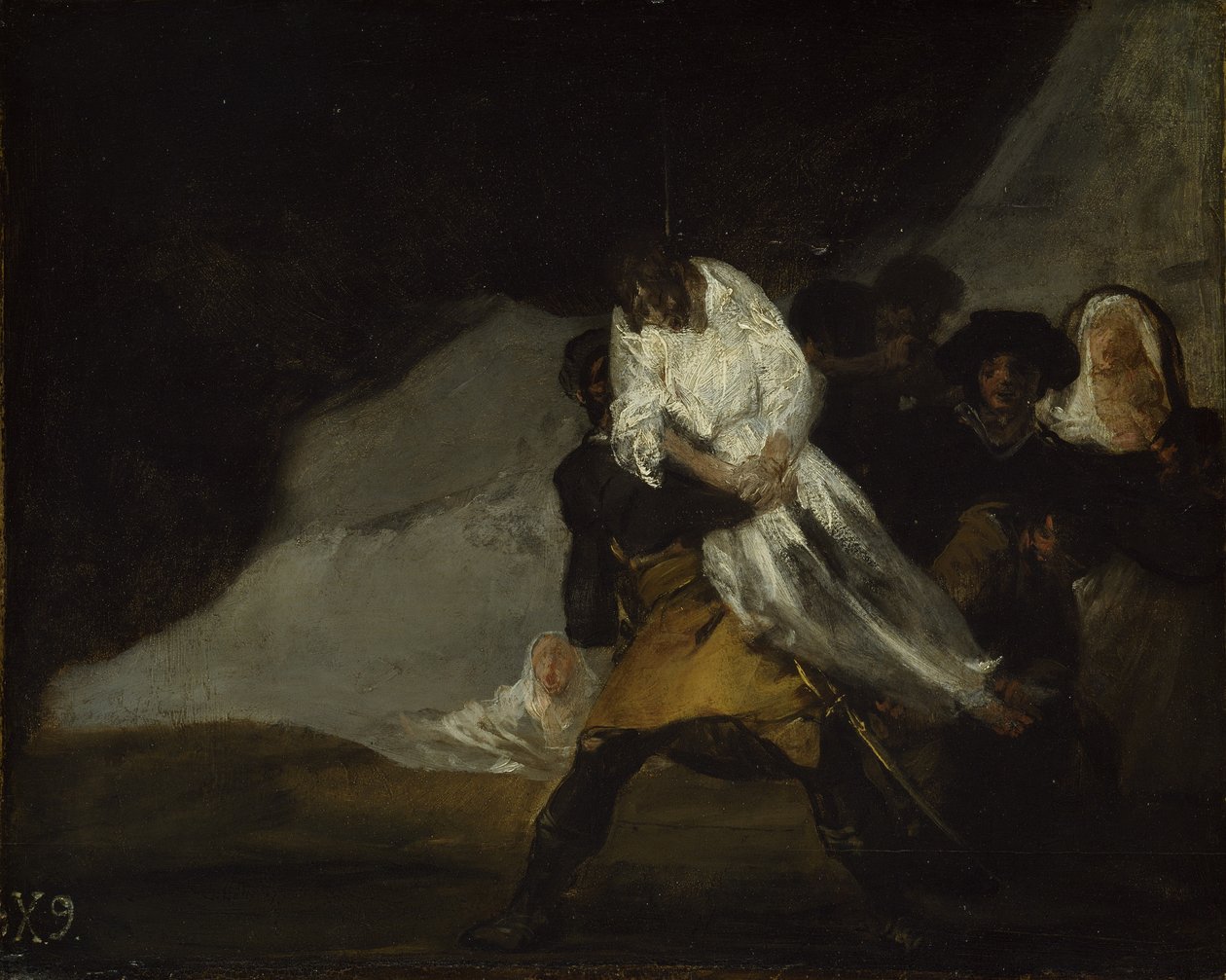 Powieszony mnich, ok.1810 autorstwa Francisco de Goya