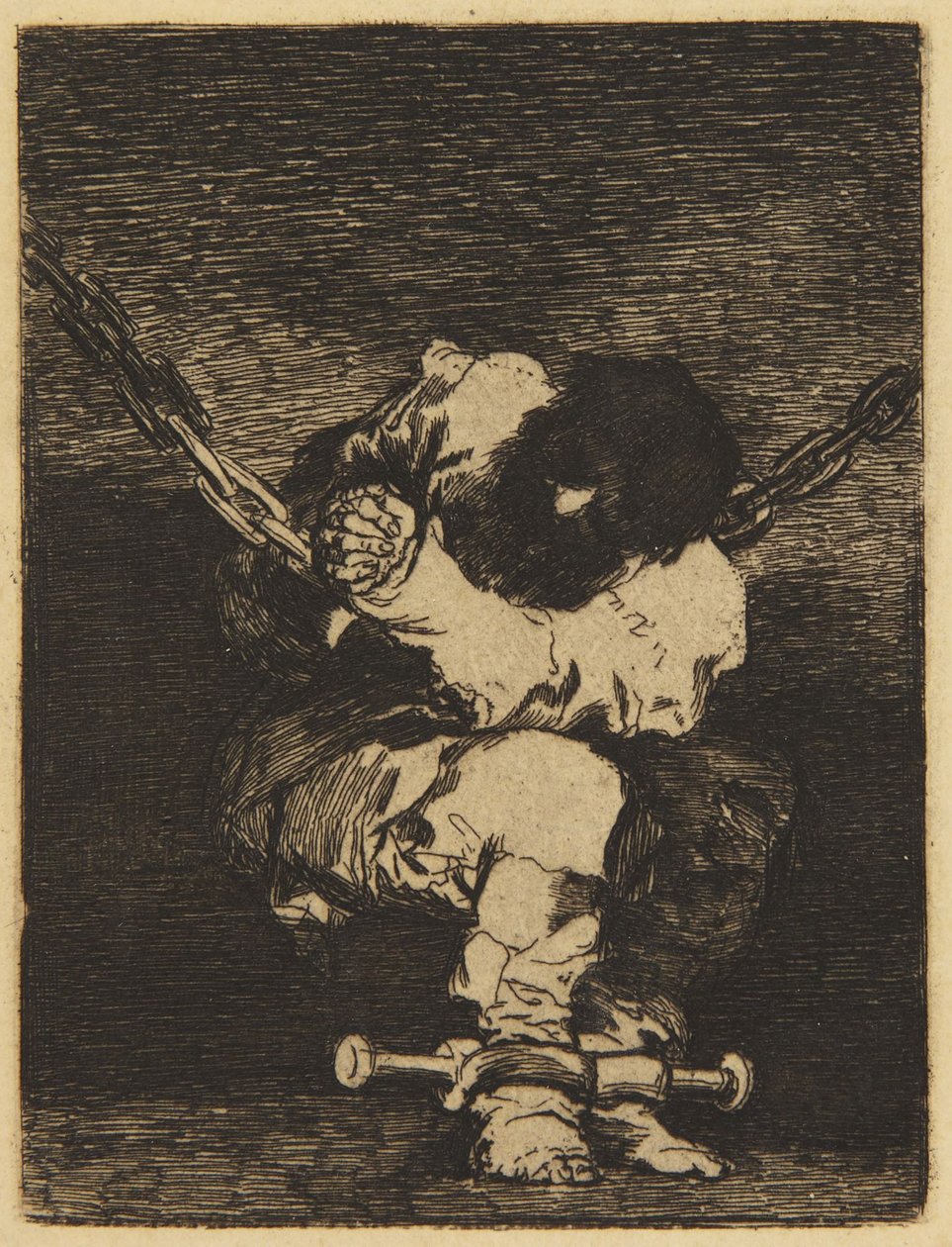 Mały więzień (Delteil XIV, nr 31; Harris 26) autorstwa Francisco Jose de Goya y Lucientes