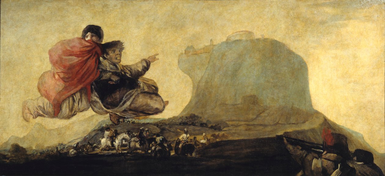 Sabat czarownic lub Fantastyczna Wizja El Aquelarre. Obraz Francisco de Goya (1746-1828) 1819-1823 Nd. 1,23x2,65 m Madryt, Muzeum Prado autorstwa Francisco de Goya