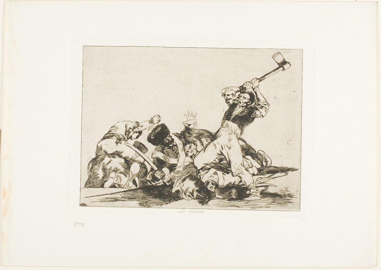 To samo, płyta trzecia z The Disasters of War autorstwa Francisco Jose de Goya y Lucientes