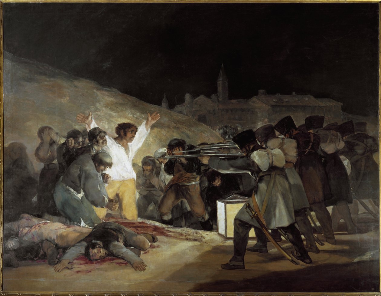 Trzeci maja 1808 - olej na płótnie autorstwa Francisco Jose de Goya y Lucientes