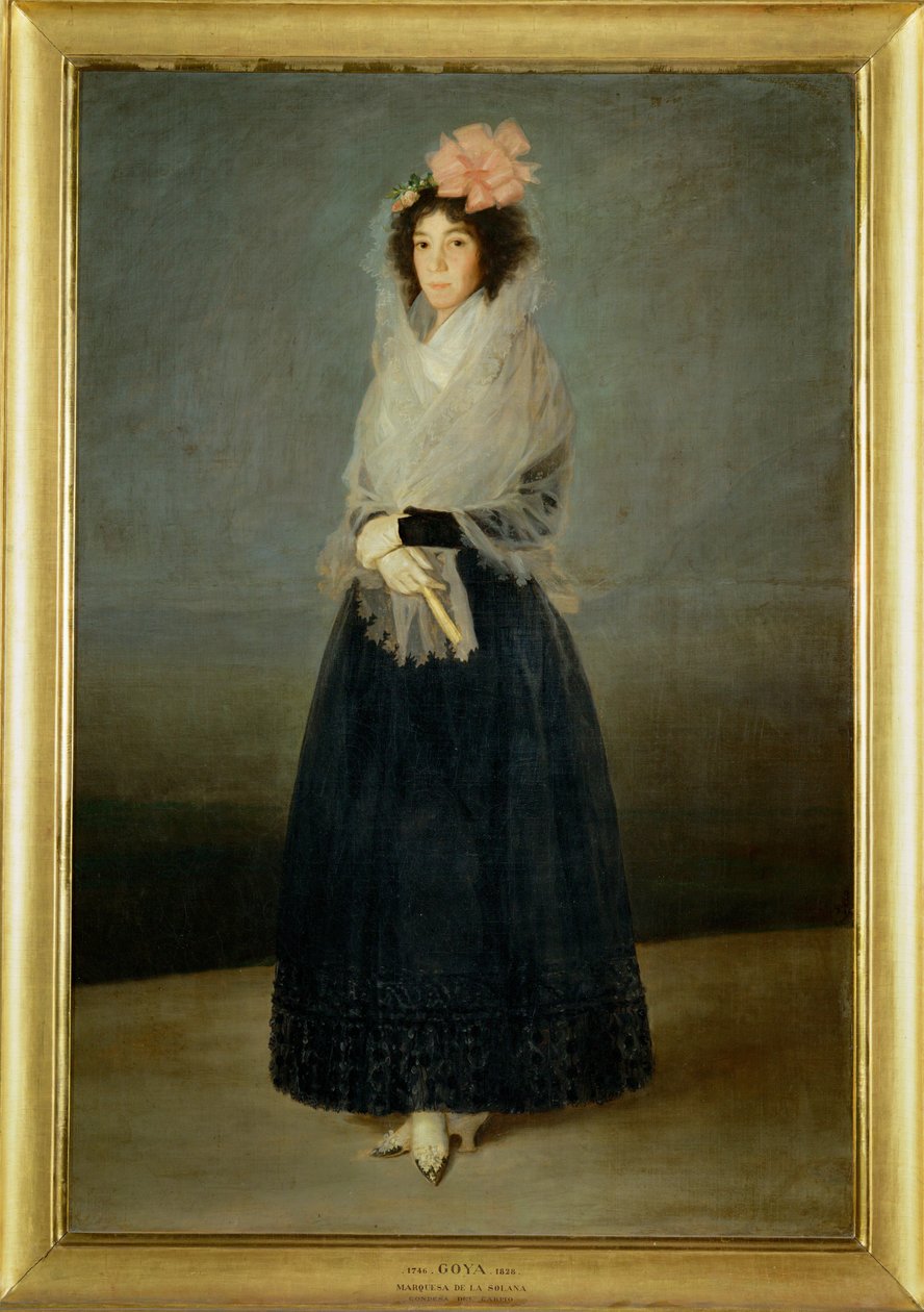 Hrabina del Carpio, markiza de la Solana namalowana około 1795 roku, w roku jej śmierci ... autorstwa Francisco Jose de Goya y Lucientes