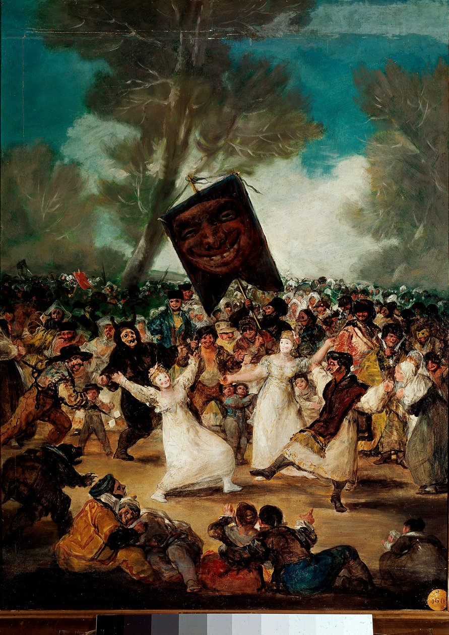 Pogrzeb obrazu sardynek autorstwa Francisco Goya i Lucientesa (1746-1828) autorstwa Francisco de Goya