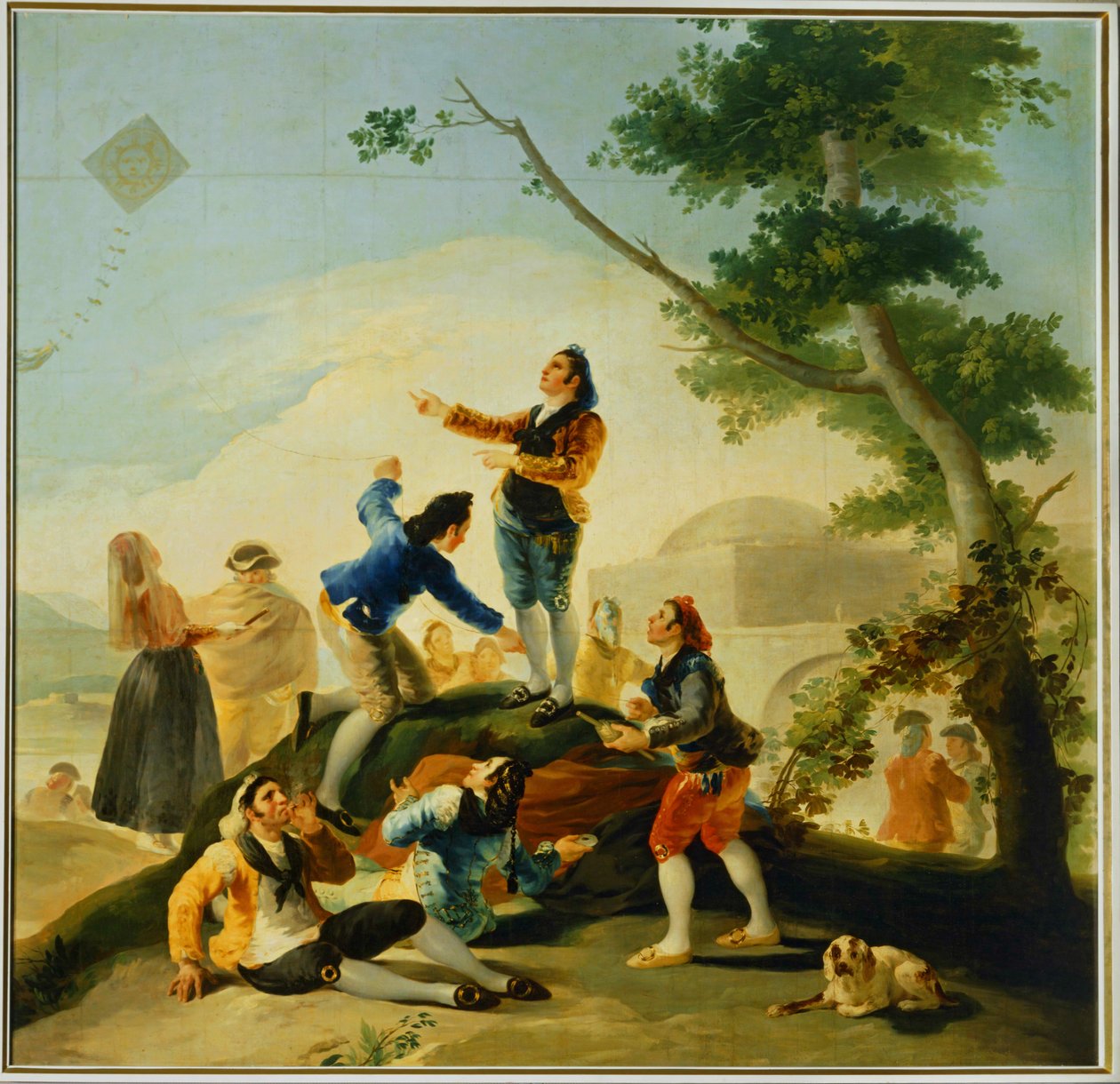 Kreskówka z latawcem na gobelin w Prado ... (obraz na płótnie) autorstwa Francisco Jose de Goya y Lucientes
