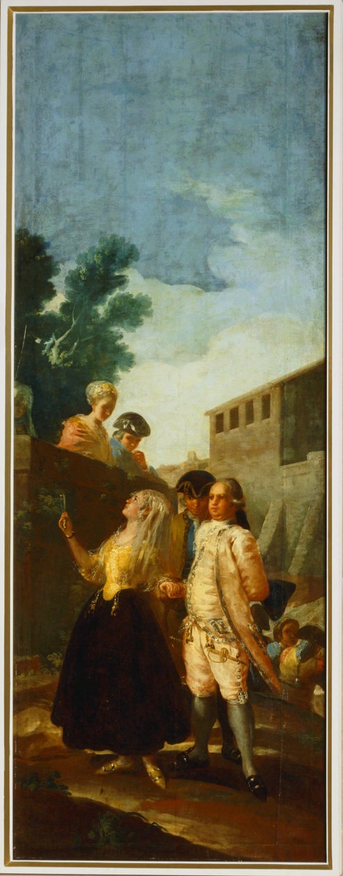 Żołnierz i kobieta ... (obraz na płótnie) autorstwa Francisco Jose de Goya y Lucientes