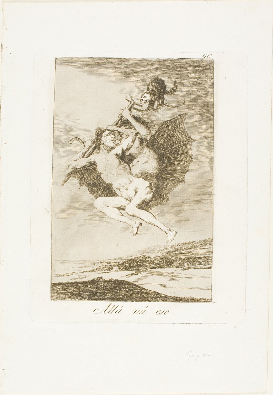 No to idzie, płyta 66 z Los Caprichos autorstwa Francisco Jose de Goya y Lucientes