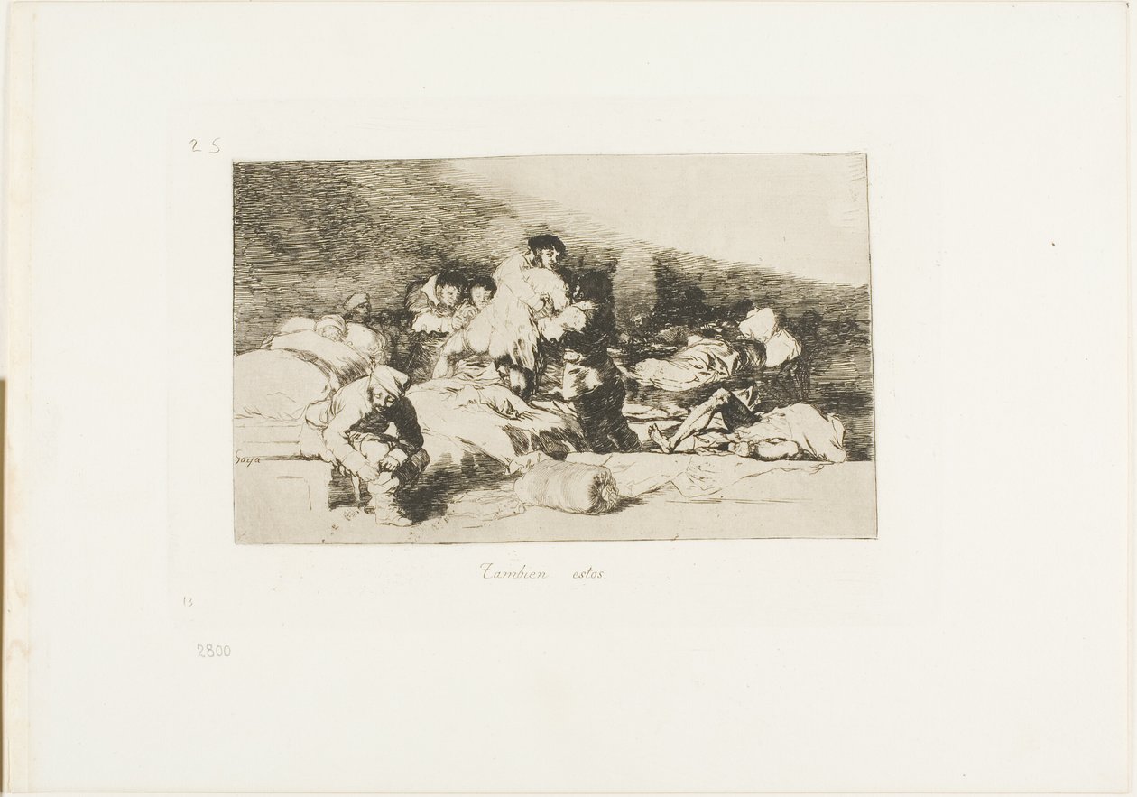 Te też, płyta 25 z The Disasters of War autorstwa Francisco Jose de Goya y Lucientes
