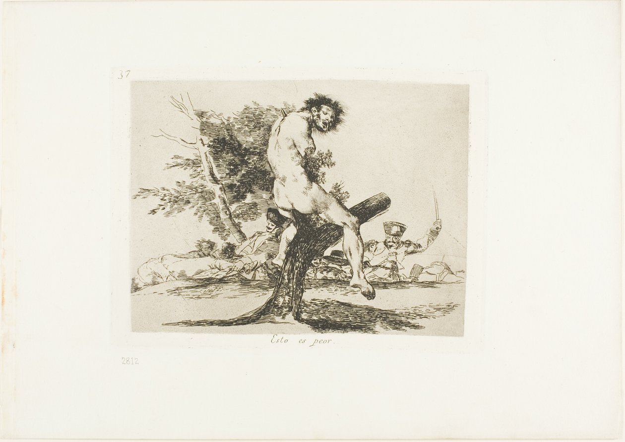 To jest gorzej, płyta 37 z The Disasters of War autorstwa Francisco Jose de Goya y Lucientes