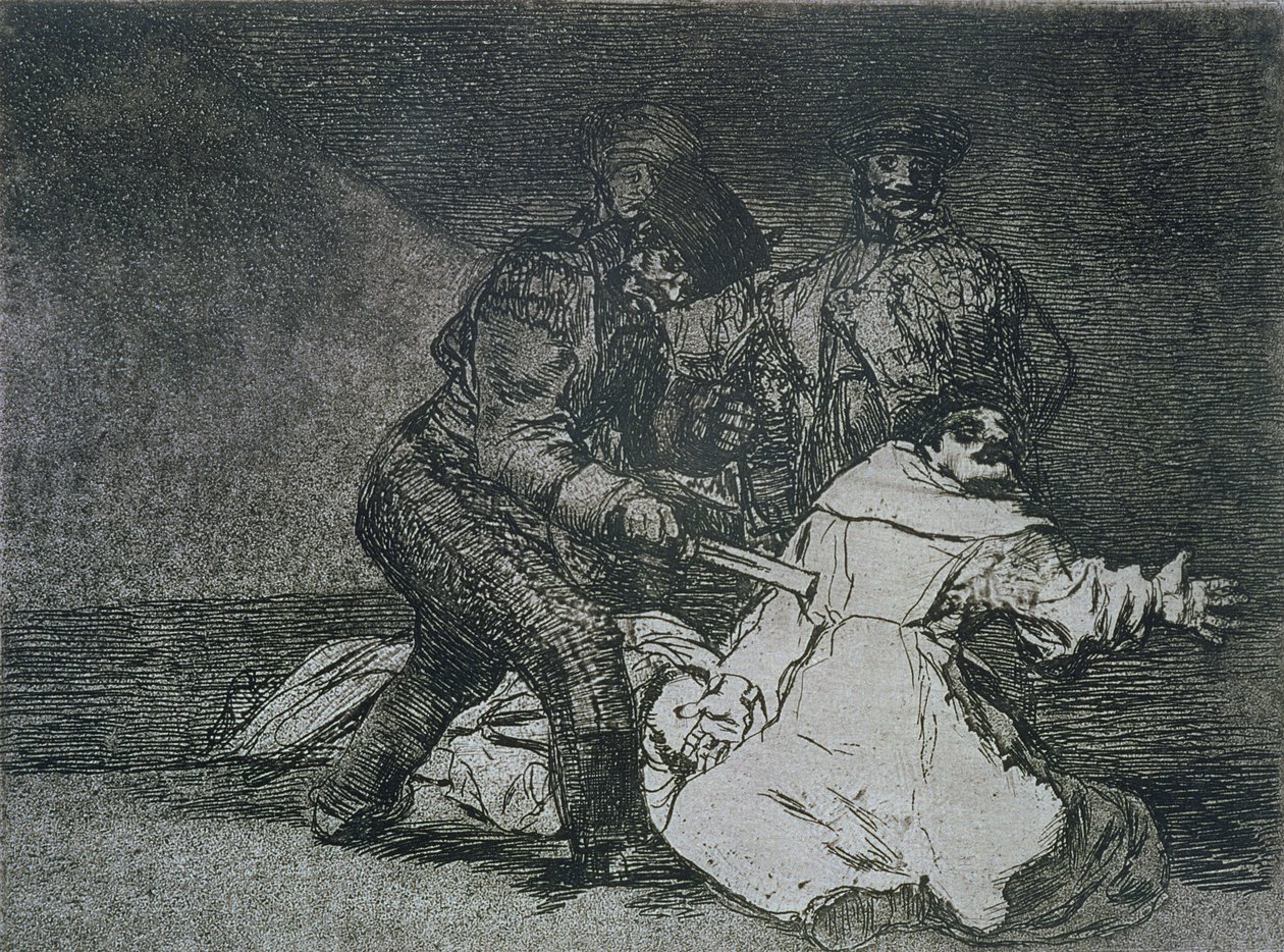 To źle, płyta 46 „Klęski wojny” autorstwa Francisco Jose de Goya y Lucientes