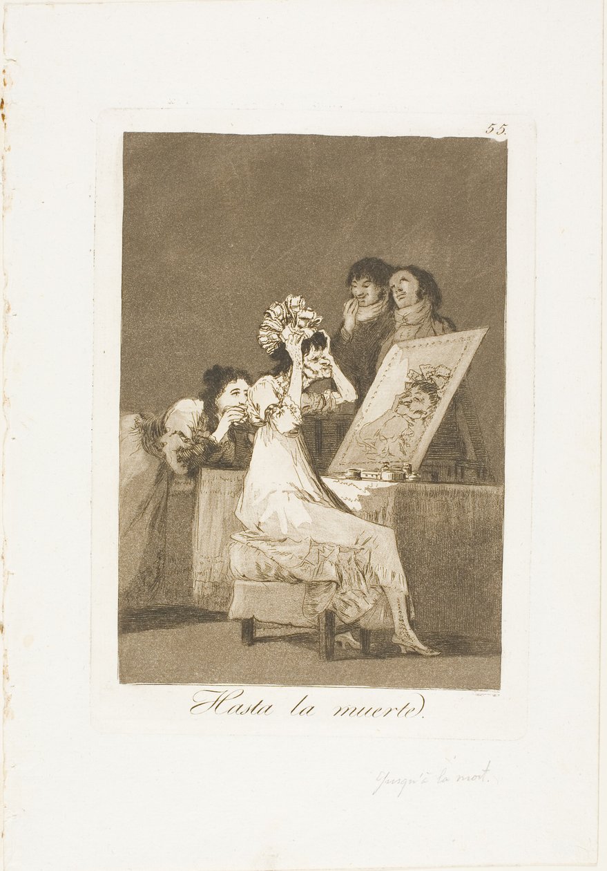 Do śmierci, płyta 55 z Los Caprichos autorstwa Francisco Jose de Goya y Lucientes