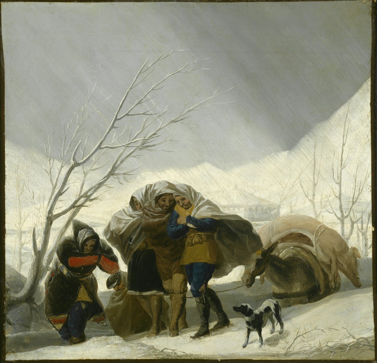 Scena zimowa, ok.1786 autorstwa Francisco de Goya